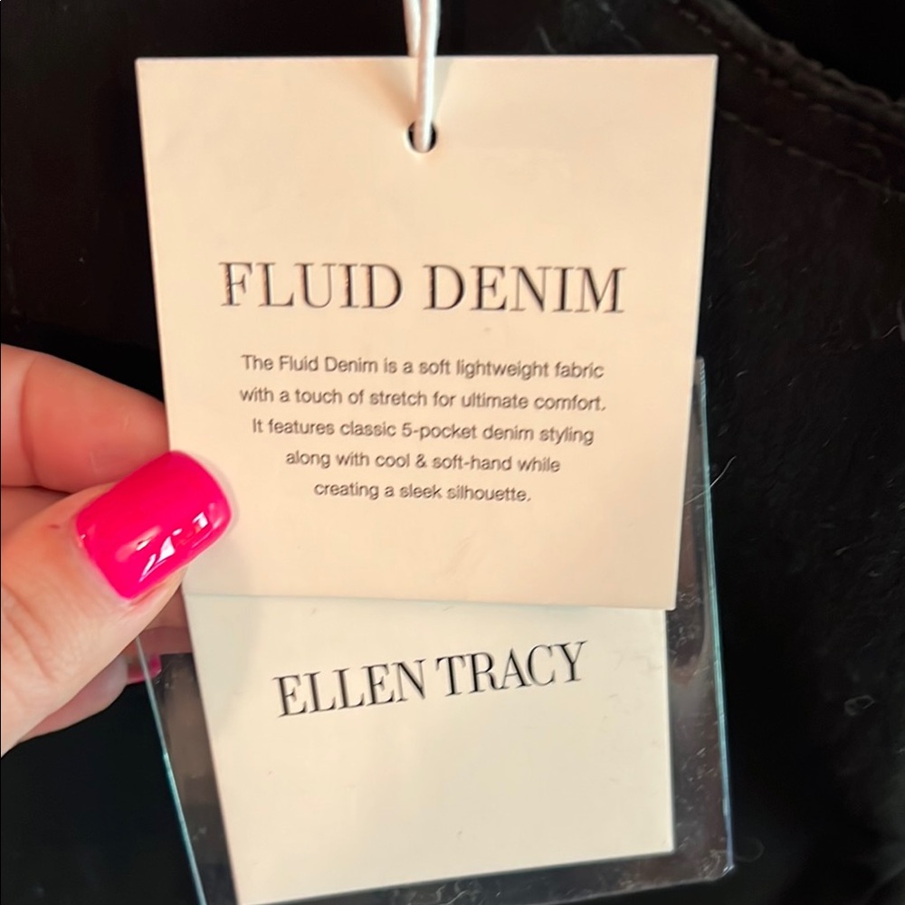 Ellen Tracy Black Skinny Jeans Classic Style - Picture 4 of 15